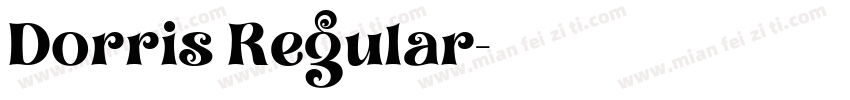 Dorris Regular字体转换